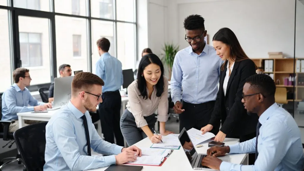 Motivação no Trabalho: Como Manter Pessoas Engajadas, Produtivas e Alinhadas aos Resultados 5 Equipe motivada no ambiente de trabalho