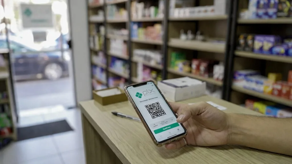 Pix Brasileiro: Entenda Como Funciona, Vantagens, Riscos e o Futuro do Sistema de Pagamentos 3 Pix brasileiro sendo utilizado por comerciantes