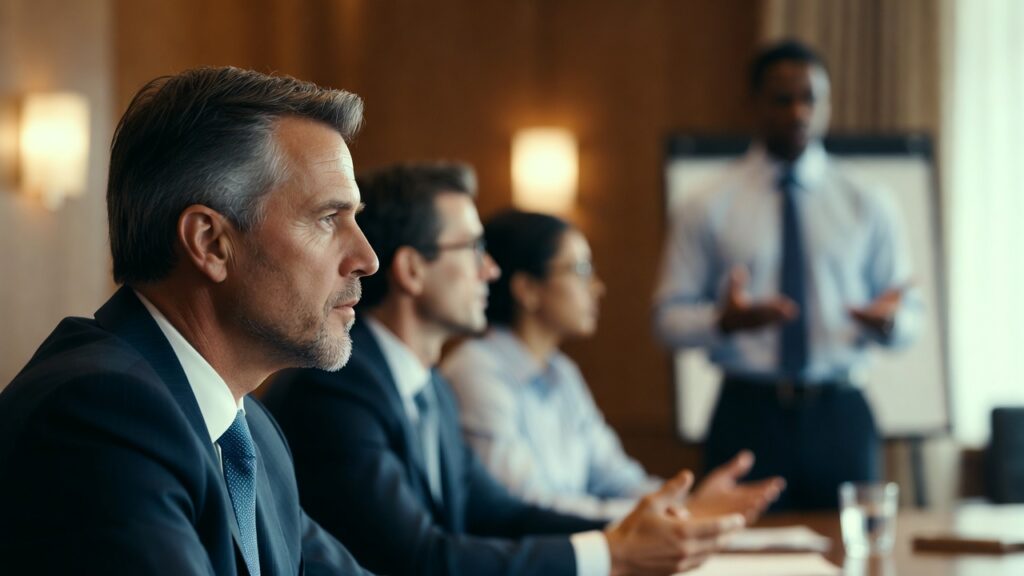 Inteligência Emocional na Liderança Moderna: Habilidade Estratégica ou Tendência Passageira? 2 Líder praticando empatia no ambiente corporativo