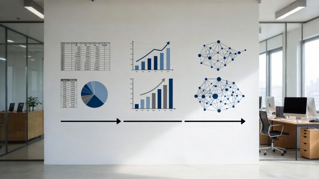 Finanças Orientadas por Dados: Como Empresas Inteligentes Usam Informação para Tomar Decisões Financeiras Mais Lucrativas 5 evolução da gestão financeira baseada em dados