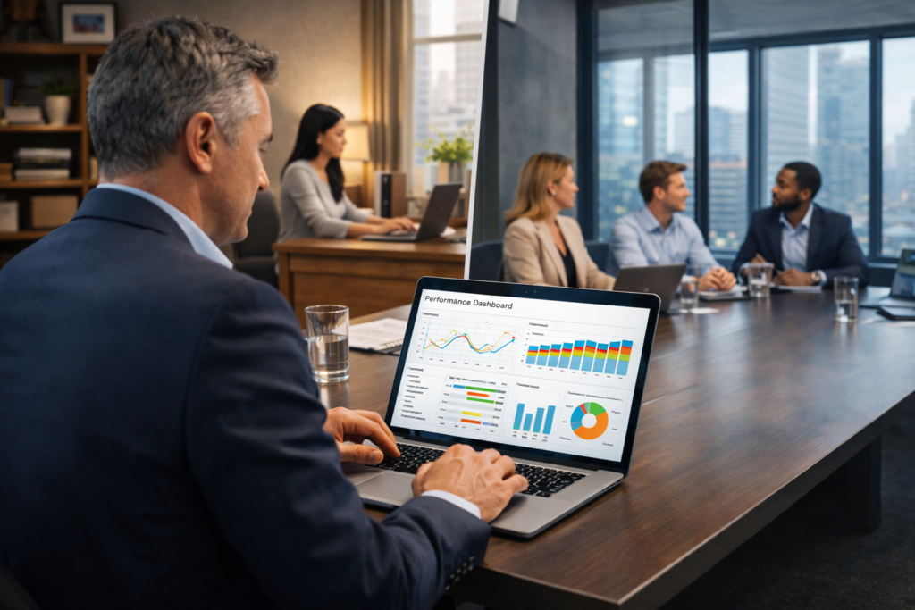 Liderança Híbrida Digital: 7 Estratégias Práticas para Gerir Equipes Remotas e Presenciais com Alta Performance 3 Produtividade e performance na liderança híbrida digital