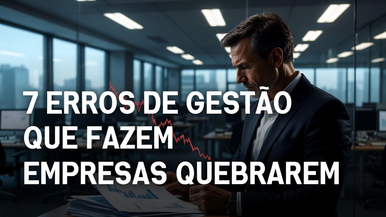 Os 7 erros de gestão que fazem empresas quebrarem em silêncio e como evitá-los antes que seja tarde